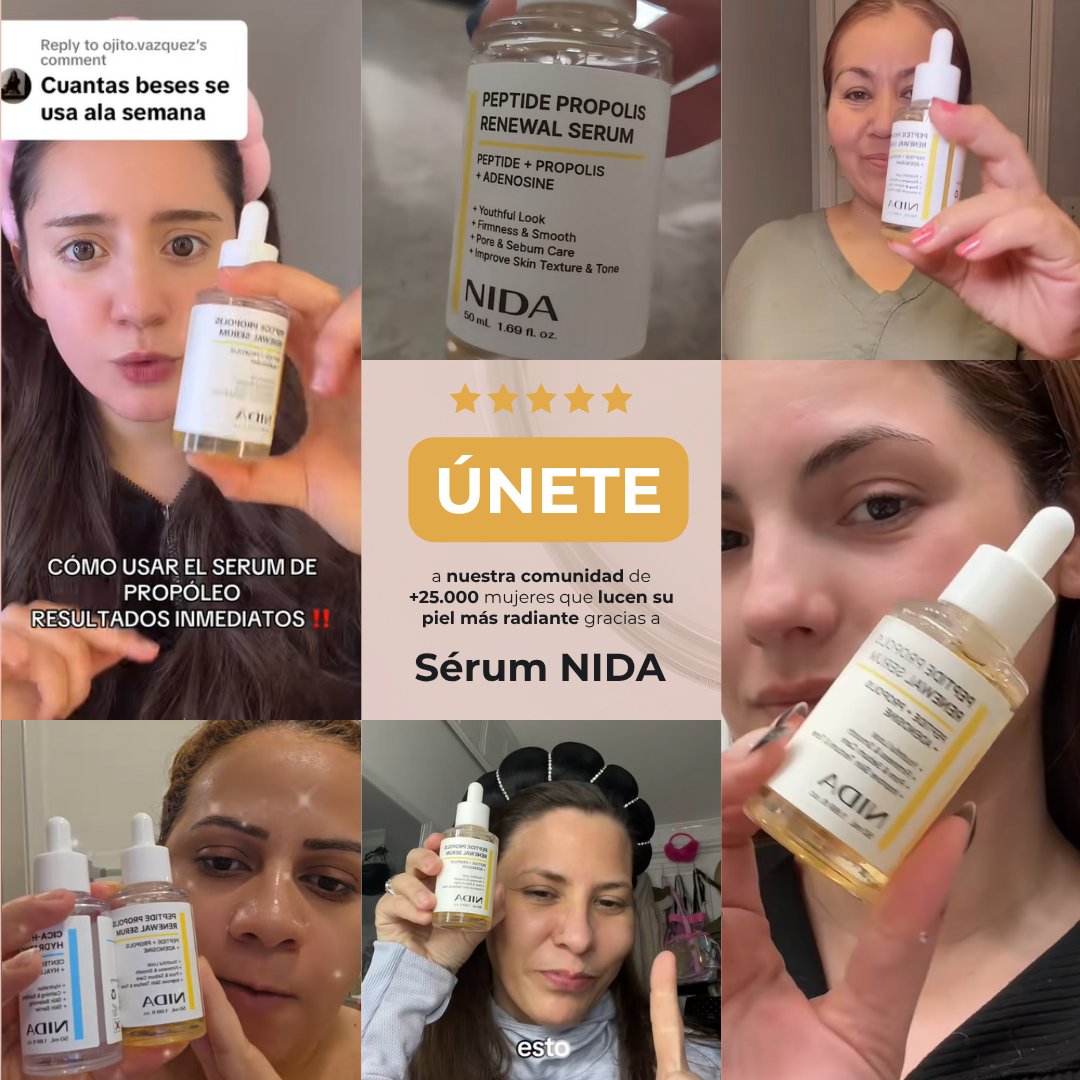 Sérum NIDA™ - Fórmula coreana con péptidos de abeja para eliminar poros por completo