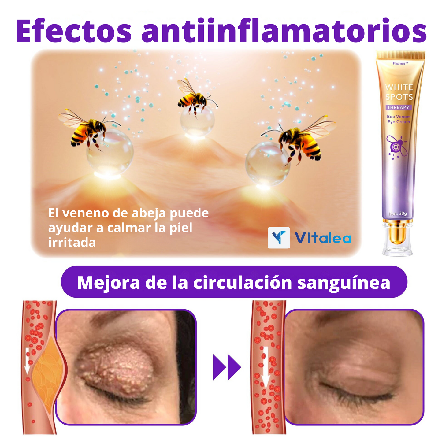 Vitalea HoneyVive🧴 Crema facial Anti-Edad de Colágeno