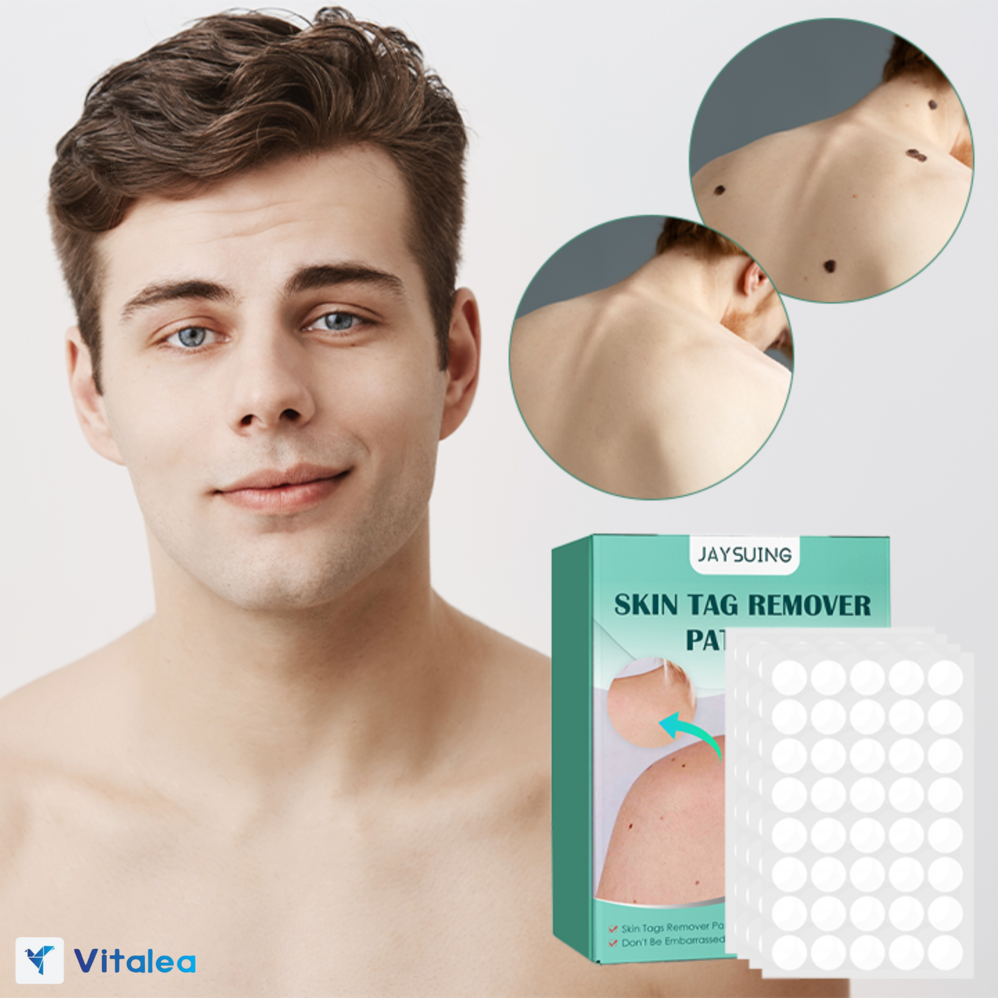Vitalea™ - Parches para Deshacerte de verrugas y lunares sin dejar huella.